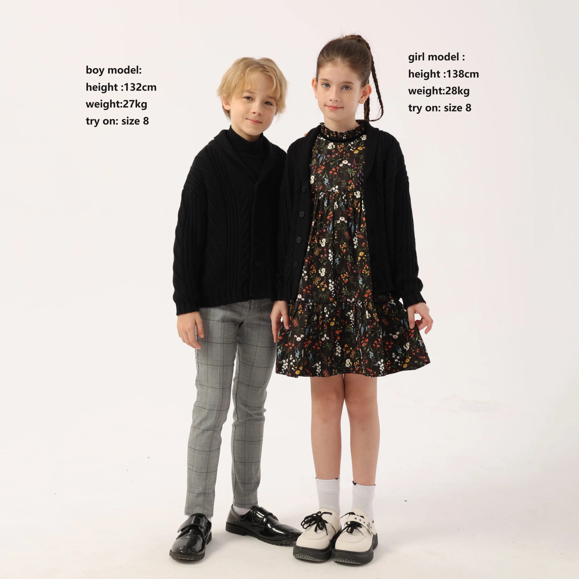 -ベビーキッズジュニア ケーブルニットカーディガン トラッドチェック サスペンダーパンツ ロングパンツ リンクコーデ 兄弟お揃い お出かけ - mamahalo shop - サロペットパンツ・サスペンダーパンツ -  べビー服 - 子供服 - 男の子 - 女の子