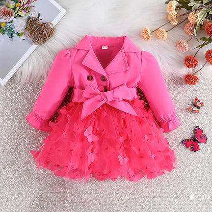 -ベビーアウター ドレスコート ワンピースジャケット チュチュチュールスカート【mh0006456】 - mamahalo shop - ロングコート -  べビー服 - 子供服 - 男の子 - 女の子