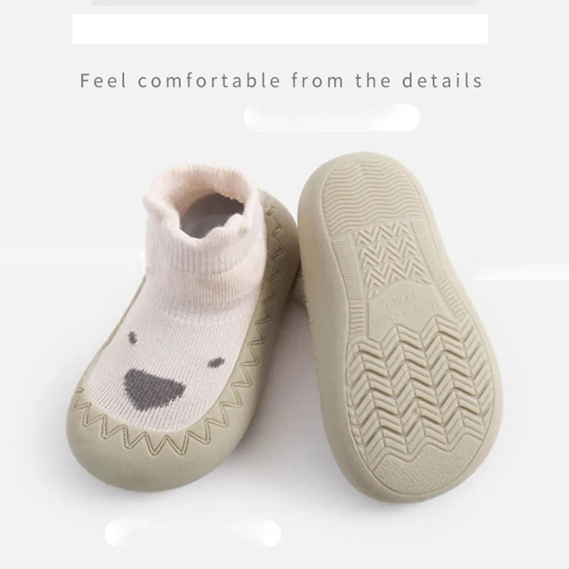 -ベビーシューズ ゴム底ルームシューズ ファーストシューズ 靴 室内ばき ソックス - mamahalo shop - 靴 -  べビー服 - 子供服 - 男の子 - 女の子