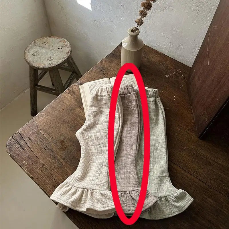 -ベビーパンツ フリルフレアパンツ ブーツカット ロングパンツ 3カラー【mh0004807】 - mamahalo shop - ロングパンツ・スウェットパンツ -  べビー服 - 子供服 - 男の子 - 女の子