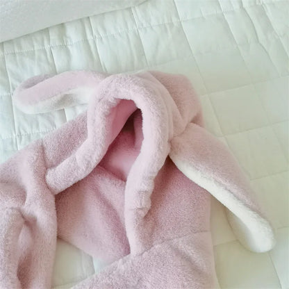 -ベビーキッズマフラー付き帽子 耳付き帽子 ネックウォーマー イヤーマフ ボアフリース 3カラー ユニセックス 男の子 女の子 子供服 - mamahalo shop - ベビー用帽子 -  べビー服 - 子供服 - 男の子 - 女の子