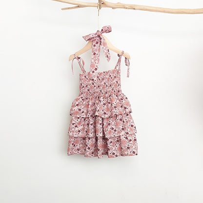 -ベビー キッズ セットアップ フラワー 花柄 ガールズ キャミソール ロンパース ワンピース ボーイズ セットアップ 半袖 シャツ ショートパンツ リンク 姉妹 兄弟 お揃い コーデ【mh0002074】 - mamahalo shop - ノースリーブワンピース -  べビー服 - 子供服 - 男の子 - 女の子