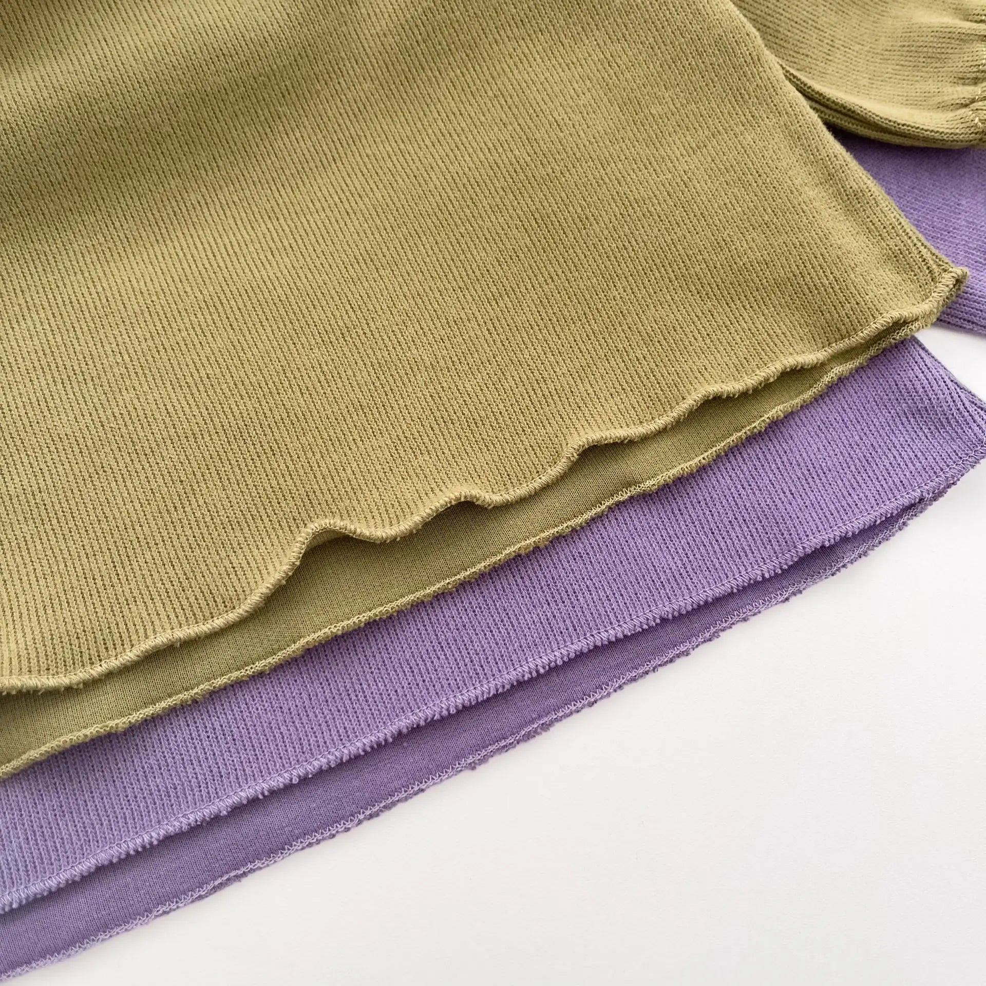 -ベビーセットアップ 2点セット ロータス襟長袖Tシャツブラウス+ブルマパンツインスカート 2カラー【mh0006715】 - mamahalo shop - 長袖セットアップ -  べビー服 - 子供服 - 男の子 - 女の子