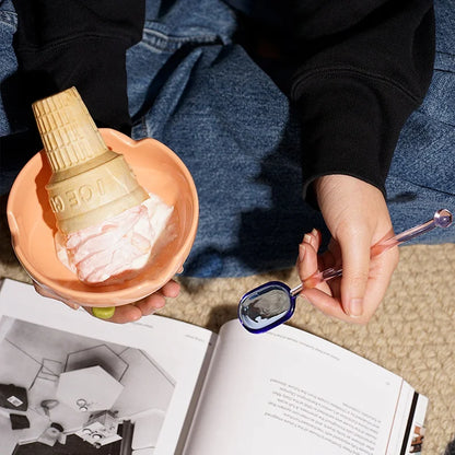 -ガラス スプーン デザート アイス コーヒー 食器 アイスクリーム ティー カトラリー マドラー【mh0001384】 - mamahalo shop - カトラリー -  べビー服 - 子供服 - 男の子 - 女の子