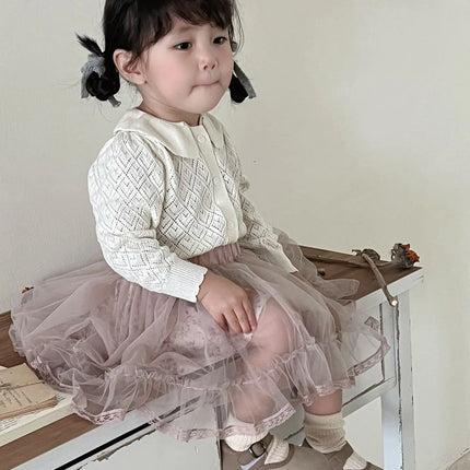 キッズスカート チュチュチュールフラワーシアーガーリースカート - mamahalo shop - スカート -  べビー服 - 子供服 - 男の子 - 女の子