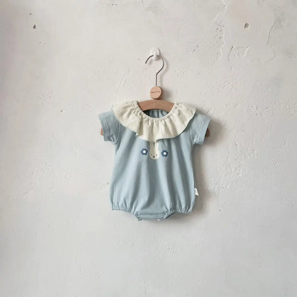 -ベビーロンパース サークル襟 半袖ボディスーツ うさぎミッフィー 2カラー【mh0006311】 - mamahalo shop - 半袖ロンパース -  べビー服 - 子供服 - 男の子 - 女の子