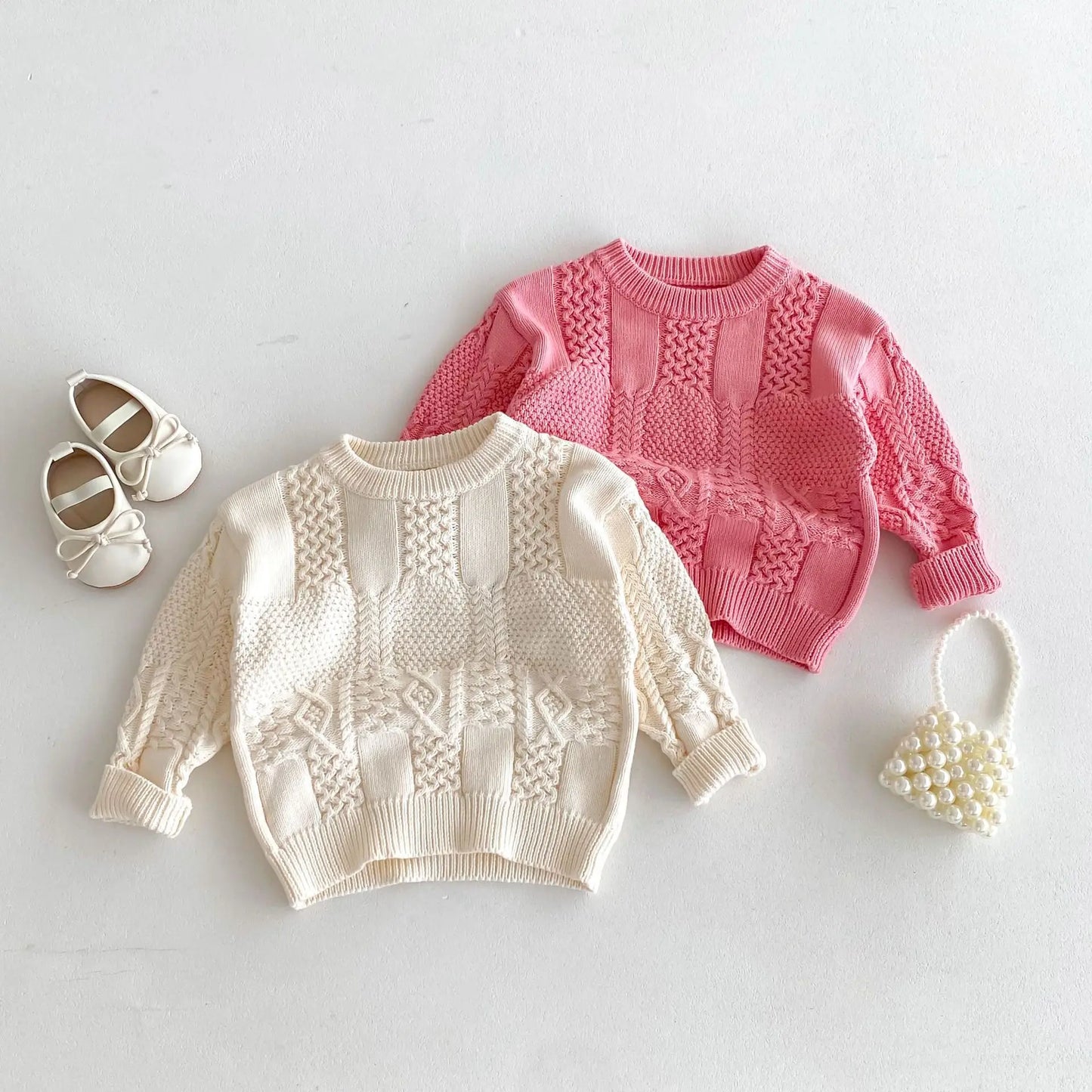 -キッズトップス ニット セーター 2カラー【mh0006632】 - mamahalo shop - ニット・セーター -  べビー服 - 子供服 - 男の子 - 女の子