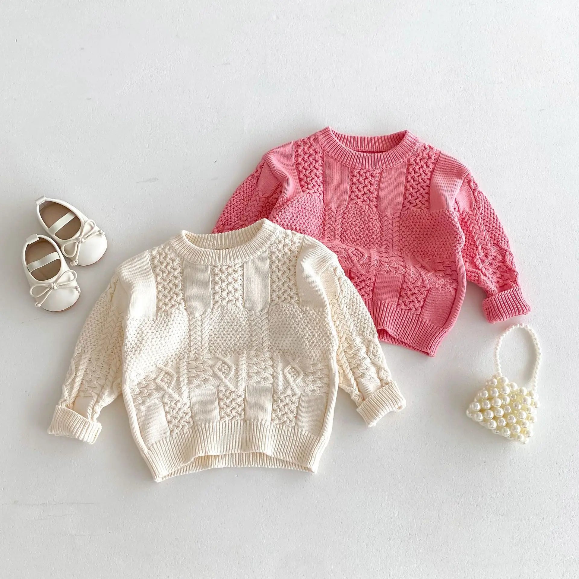 -キッズトップス ニット セーター 2カラー【mh0006632】 - mamahalo shop - ニット・セーター -  べビー服 - 子供服 - 男の子 - 女の子