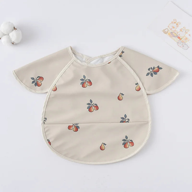 -お食事エプロン ポケットスタイ 離乳食 半袖ビブ 防水エプロン - mamahalo shop - お食事エプロン -  べビー服 - 子供服 - 男の子 - 女の子