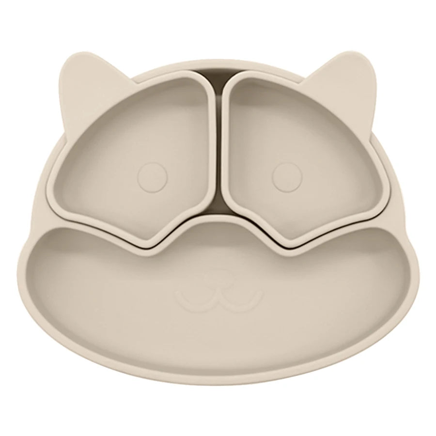 -# ベビー シリコン食器 キャットプレート 幼児用トレーニング食器セット キッズギフト 離乳食【mh0005796】 - mamahalo shop - ベビーキッズ食器 -  べビー服 - 子供服 - 男の子 - 女の子