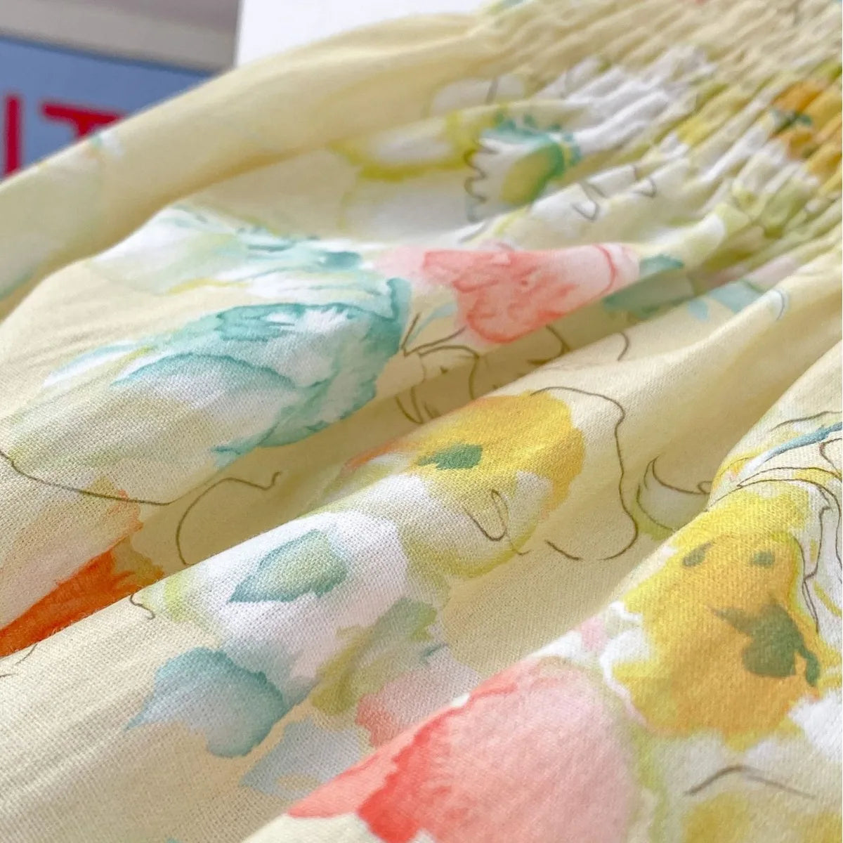 -ベビーロンパース ノースリーブシャーリングボディスーツ＋帽子セット フラワー花柄プリント【mh0005107】 - mamahalo shop - ノースリーブロンパース -  べビー服 - 子供服 - 男の子 - 女の子