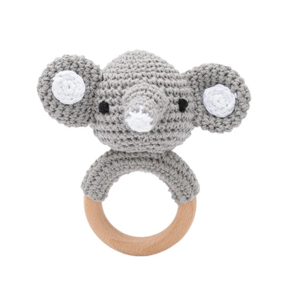 -# あみぐるみのどうぶつラトル ベビー ニット ガラガラ 歯固め【mh0000141】 - mamahalo shop - おしゃぶり・はがため -  べビー服 - 子供服 - 男の子 - 女の子