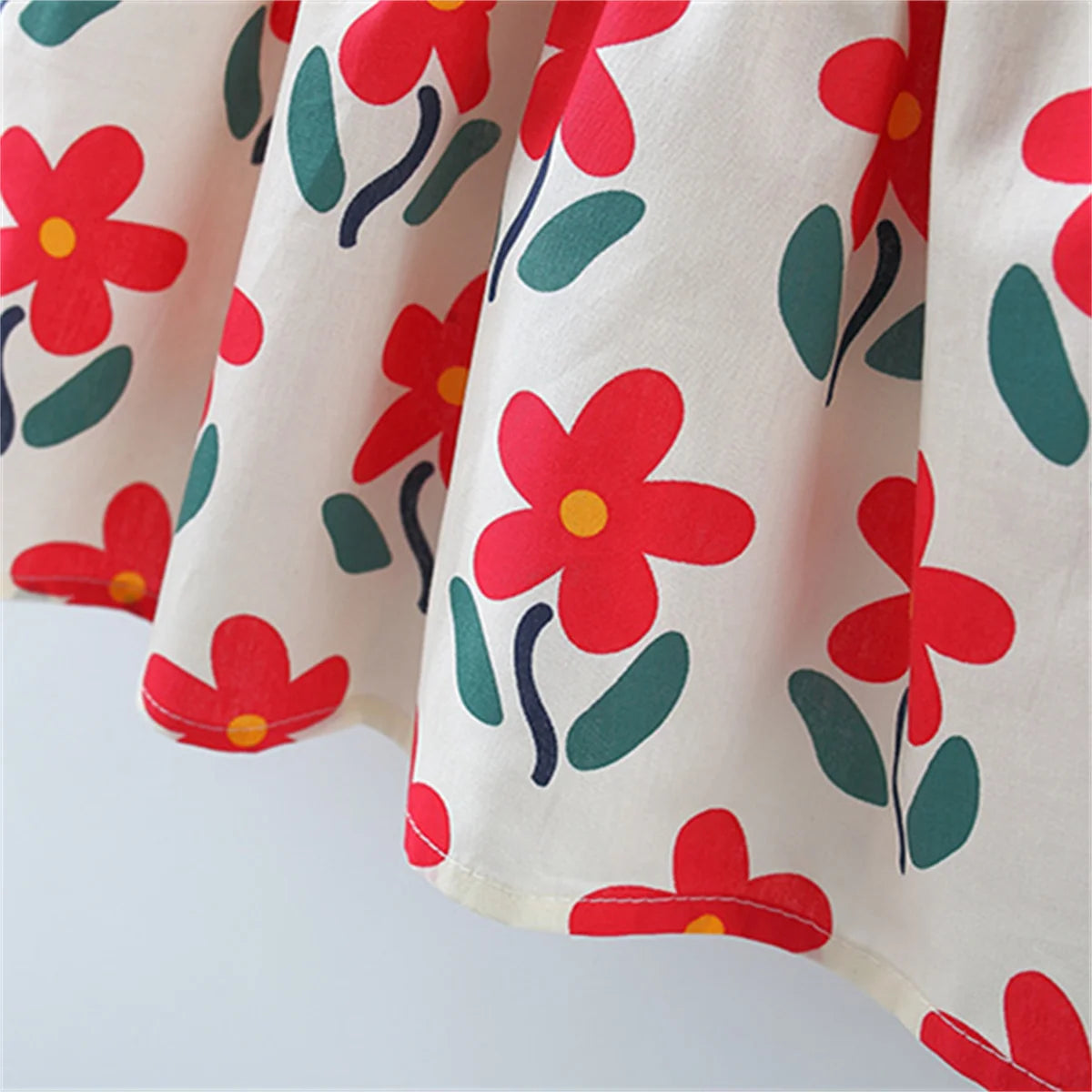 -ベビーワンピース ノースリーブワンピース デイジーフラワープリント 2カラー【mh0005690】 - mamahalo shop - ノースリーブワンピース -  べビー服 - 子供服 - 男の子 - 女の子