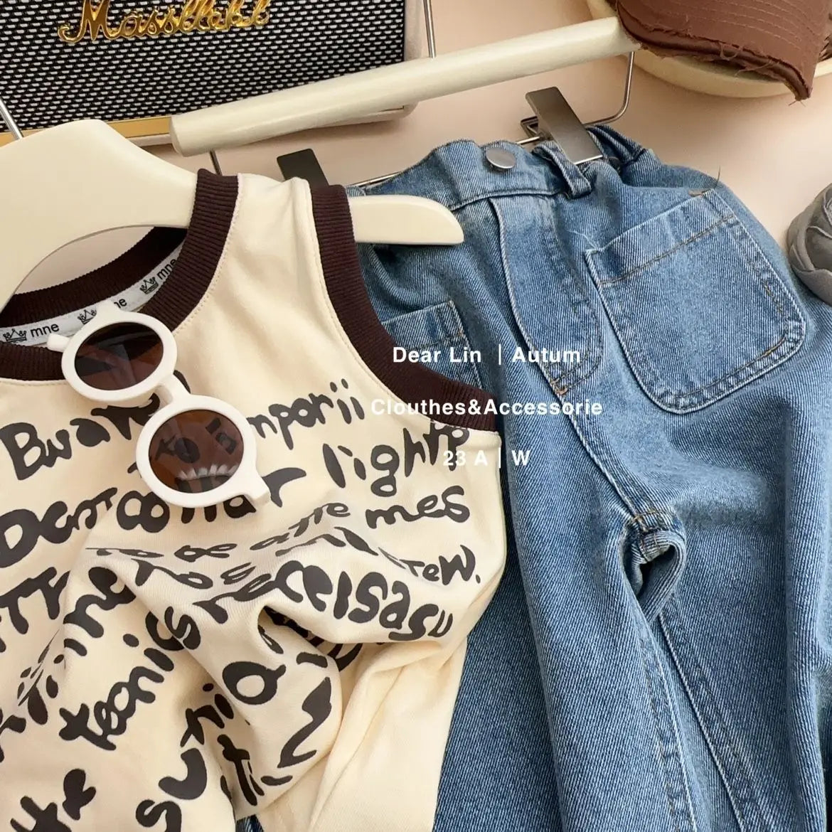 -キッズトップス タンクトップ レターロゴ グラフィティプリント【mh0006323】 - mamahalo shop - タンクトップ・キャミソール・ノースリーブトップス -  べビー服 - 子供服 - 男の子 - 女の子