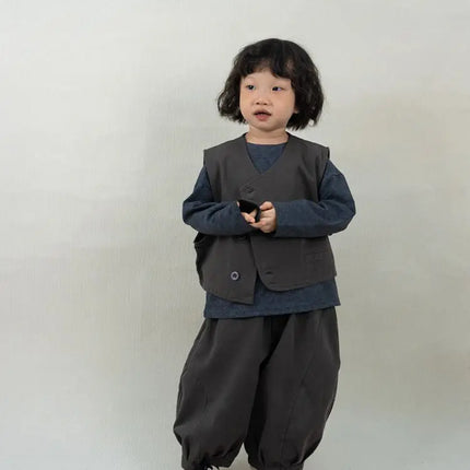 キッズパンツ ワイドルーズバルーンハーレムパンツ 2カラー - mamahalo shop - ロングパンツ・スウェットパンツ -  べビー服 - 子供服 - 男の子 - 女の子