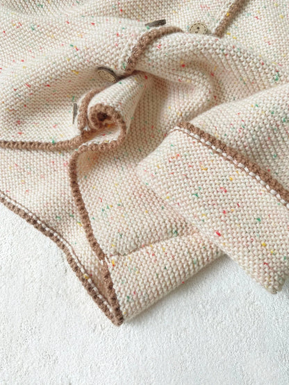 -ベビーカーディガン カラフルネップシンプルニットカーディガンジャケット - mamahalo shop - カーディガン・パーカー -  べビー服 - 子供服 - 男の子 - 女の子