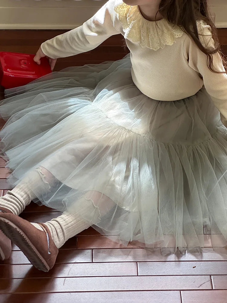 -キッズスカート ボイルチュチュチュールプリンセススカート 4カラー - mamahalo shop - スカート -  べビー服 - 子供服 - 男の子 - 女の子