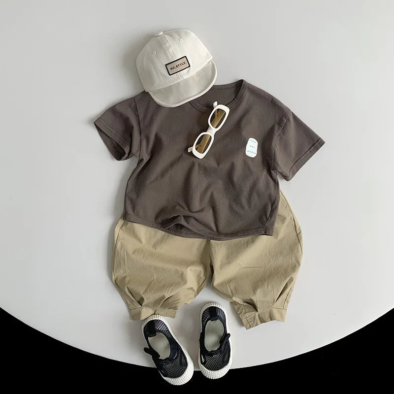 -キッズパンツ 薄手 レトロ ルーズバルーンパンツ 2カラー - mamahalo shop - ロングパンツ・スウェットパンツ -  べビー服 - 子供服 - 男の子 - 女の子