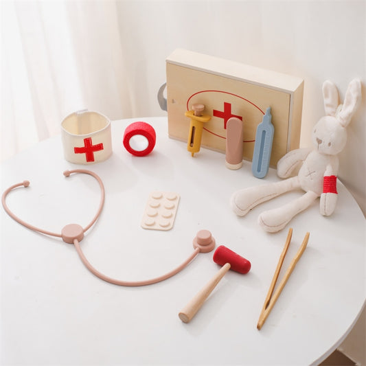 -ウッドトイ おままごと お医者さんごっこ おもちゃ 木製 キッズ セット ユニセックス 男の子 女の子【mh0002804】 - mamahalo shop - Toy (おもちゃ・木製玩具）etc. -  べビー服 - 子供服 - 男の子 - 女の子