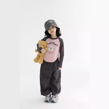 キッズパンツ ポケットルーズパンツ 2カラー - mamahalo shop - ロングパンツ・スウェットパンツ -  べビー服 - 子供服 - 男の子 - 女の子