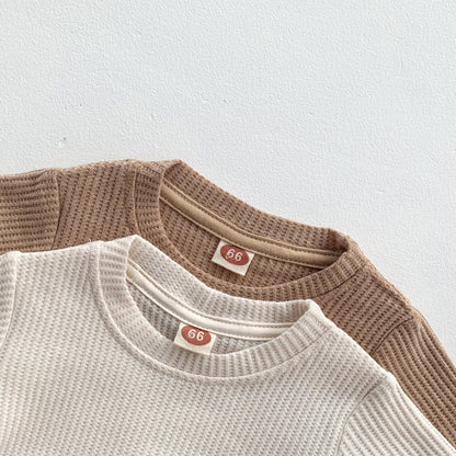 -ベビー シンプル ベーシック 半袖 ロンパース ユニセックス【mh0002487】 - mamahalo shop - 半袖ロンパース -  べビー服 - 子供服 - 男の子 - 女の子