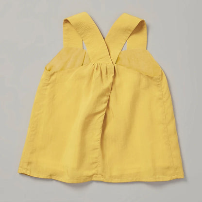 -キッズセットアップ 2点セット ノースリーブブラウス+ショートパンツ コットンリネン 2カラー【mh0006283】 - mamahalo shop - ノースリーブセットアップ -  べビー服 - 子供服 - 男の子 - 女の子