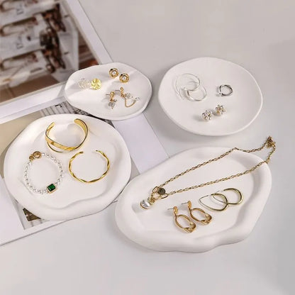 -変形石膏プレート パレット アクセサリー収納 テーブル小物置き 撮影小物【mh0004318】 - mamahalo shop - トレー・小物入れ -  べビー服 - 子供服 - 男の子 - 女の子