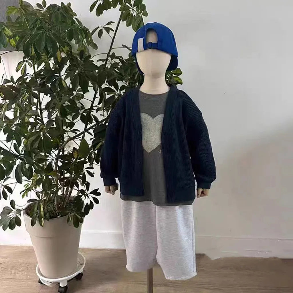 -ベビートップス 半袖ハートプリントTシャツ 2カラー【mh0005469】 - mamahalo shop - 半袖Tシャツ -  べビー服 - 子供服 - 男の子 - 女の子