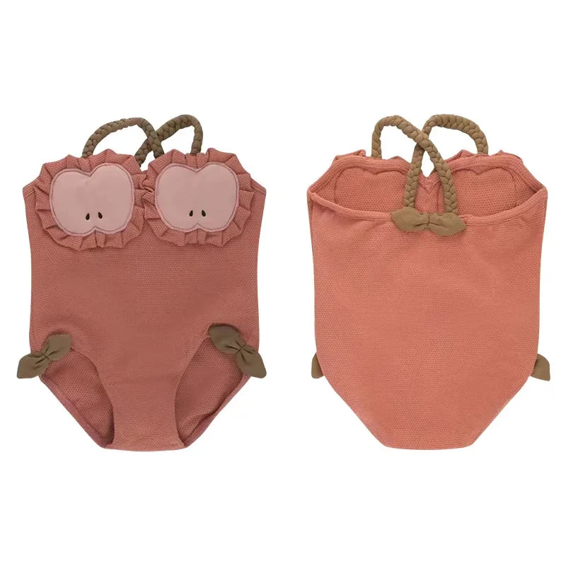 -キッズ水着 ワンピース フルーツデザイン スイムウェア 3カラー【mh0005136】 - mamahalo shop - ベビー用水着 -  べビー服 - 子供服 - 男の子 - 女の子