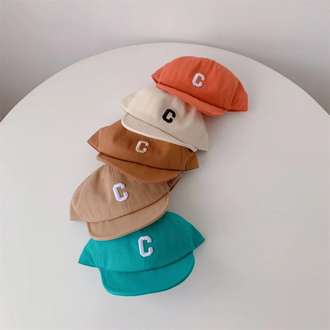 -ベビーキッズ帽子 キャップ 野球帽 ソフトブリム レターロゴワッペン サマーキャップ【mh0006328】 - mamahalo shop - ベビー用帽子 -  べビー服 - 子供服 - 男の子 - 女の子