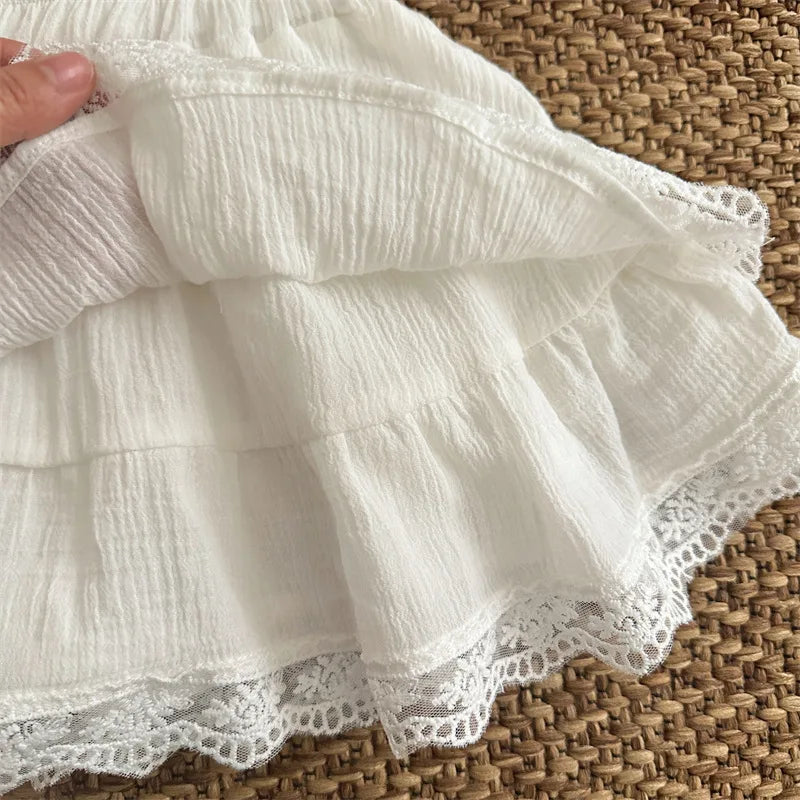 -キッズスカート レースフリル ティアードスカート ケーキスカート - mamahalo shop - スカート -  べビー服 - 子供服 - 男の子 - 女の子