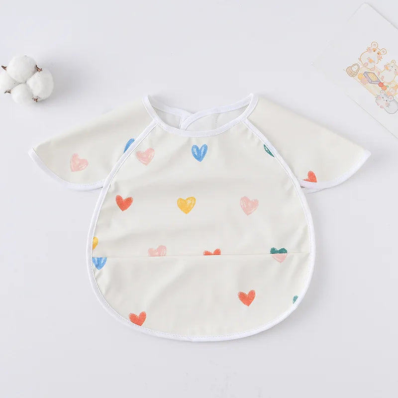 -お食事エプロン ポケットスタイ 離乳食 半袖ビブ 防水エプロン - mamahalo shop - お食事エプロン -  べビー服 - 子供服 - 男の子 - 女の子