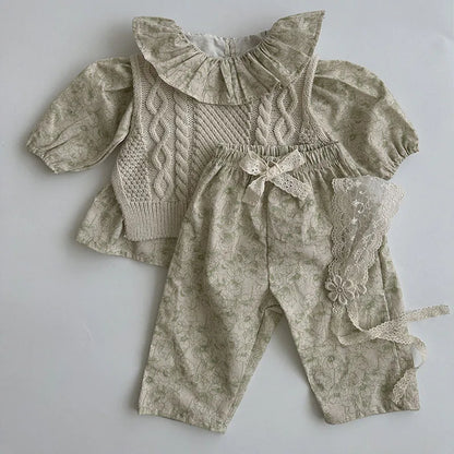 -ベビーパンツ レース刺繍 ロングパンツ リボン サマーパンツ - mamahalo shop - ロングパンツ・スウェットパンツ -  べビー服 - 子供服 - 男の子 - 女の子