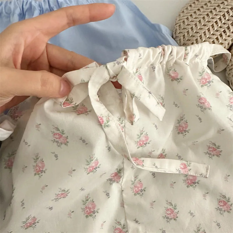 -キッズトップス キャミソールブラウス フラワー花柄プリント/無地【mh0005308】 - mamahalo shop - タンクトップ・キャミソール・ノースリーブトップス -  べビー服 - 子供服 - 男の子 - 女の子