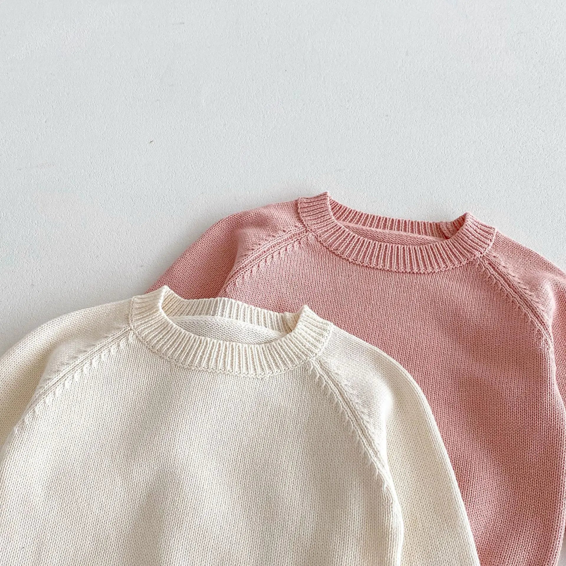 -キッズトップス ニットセーター シンプルベーシック 2カラー - mamahalo shop - ニット・セーター -  べビー服 - 子供服 - 男の子 - 女の子