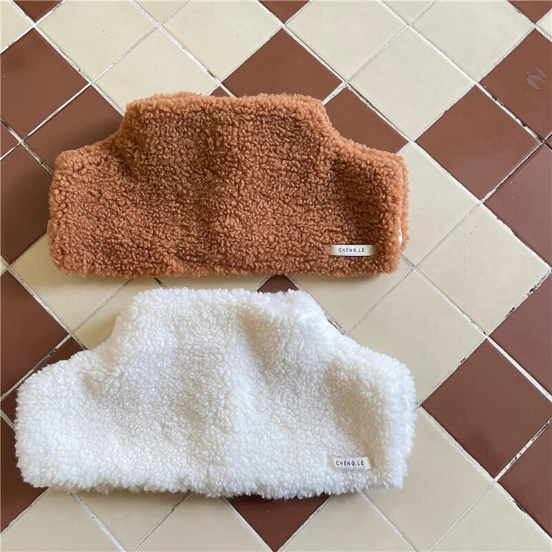 -キッズ ボアフリース ネックウォーマー ショール マフラー つけ襟 - mamahalo shop - ネックウォーマー -  べビー服 - 子供服 - 男の子 - 女の子