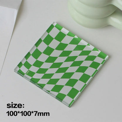 -コースター ランチョンマット チェッカーボード ディナー マット パッド 4枚セット【mh0001616】 - mamahalo shop - コースター・なべ敷き・ランチョンマット -  べビー服 - 子供服 - 男の子 - 女の子