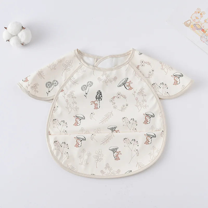 -お食事エプロン ポケットスタイ 離乳食 半袖ビブ 防水エプロン - mamahalo shop - お食事エプロン -  べビー服 - 子供服 - 男の子 - 女の子