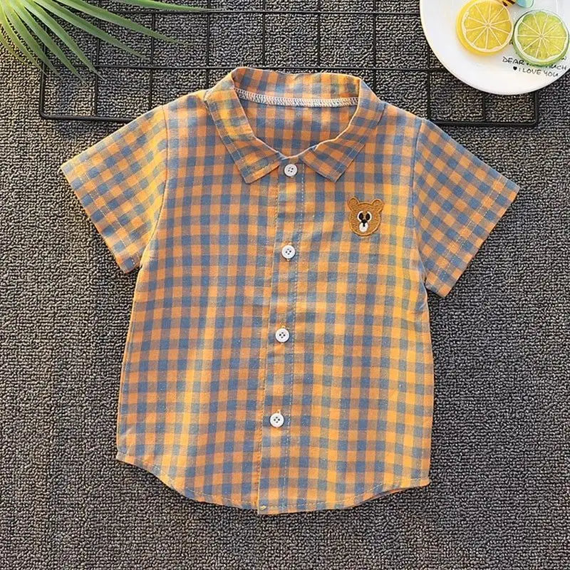 -キッズトップス プリント半袖シャツ タイガー虎 くまベア パンダ ワニ - mamahalo shop - 半袖シャツ・ブラウス -  べビー服 - 子供服 - 男の子 - 女の子