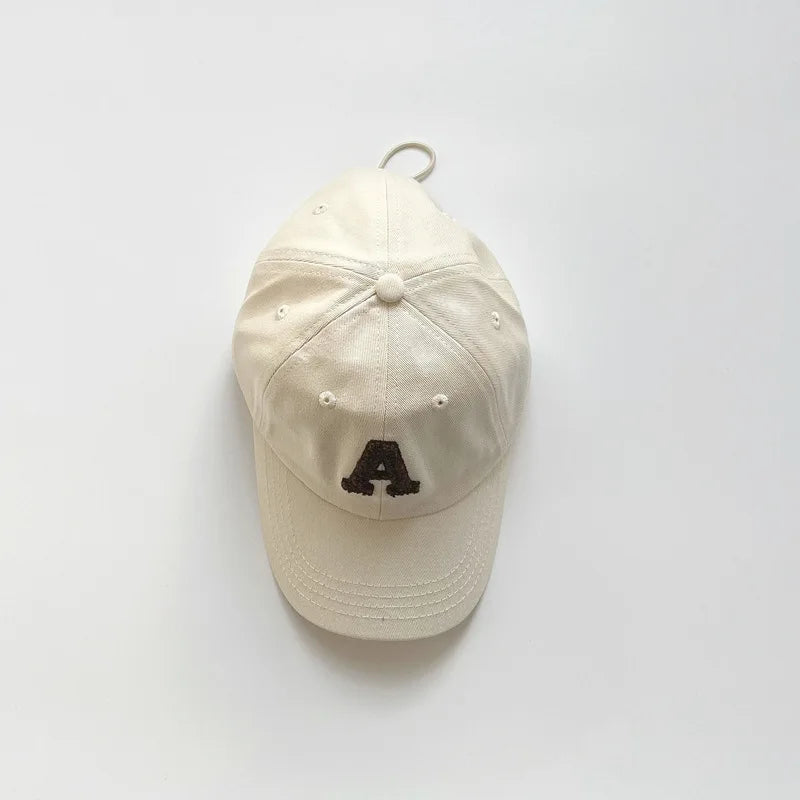 -キッズ帽子 キャップ 野球帽 レターロゴワッペン サマーハット【mh0006191】 - mamahalo shop - ベビー用帽子 -  べビー服 - 子供服 - 男の子 - 女の子