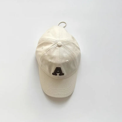 -キッズ帽子 キャップ 野球帽 レターロゴワッペン サマーハット【mh0006191】 - mamahalo shop - ベビー用帽子 -  べビー服 - 子供服 - 男の子 - 女の子