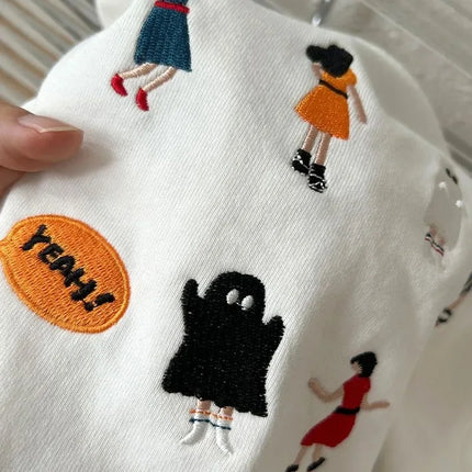 キッズトップス バック刺繍長袖スウェットシャツ - mamahalo shop - トレーナー・フーディ -  べビー服 - 子供服 - 男の子 - 女の子