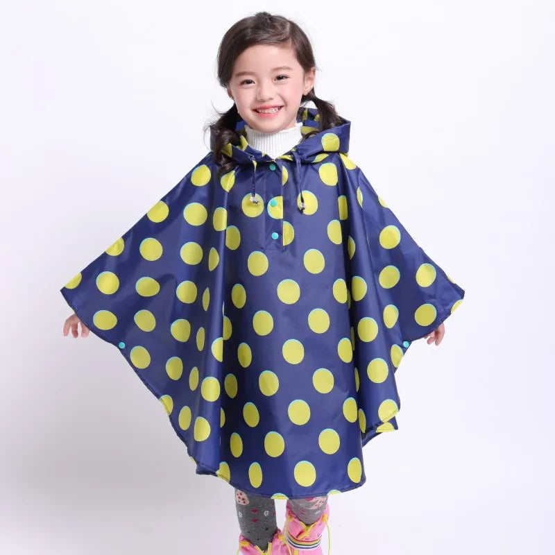 -キッズレインコート 雨具 フーディレインポンチョ 防水コート【mh0007072】 - mamahalo shop - レインコート -  べビー服 - 子供服 - 男の子 - 女の子