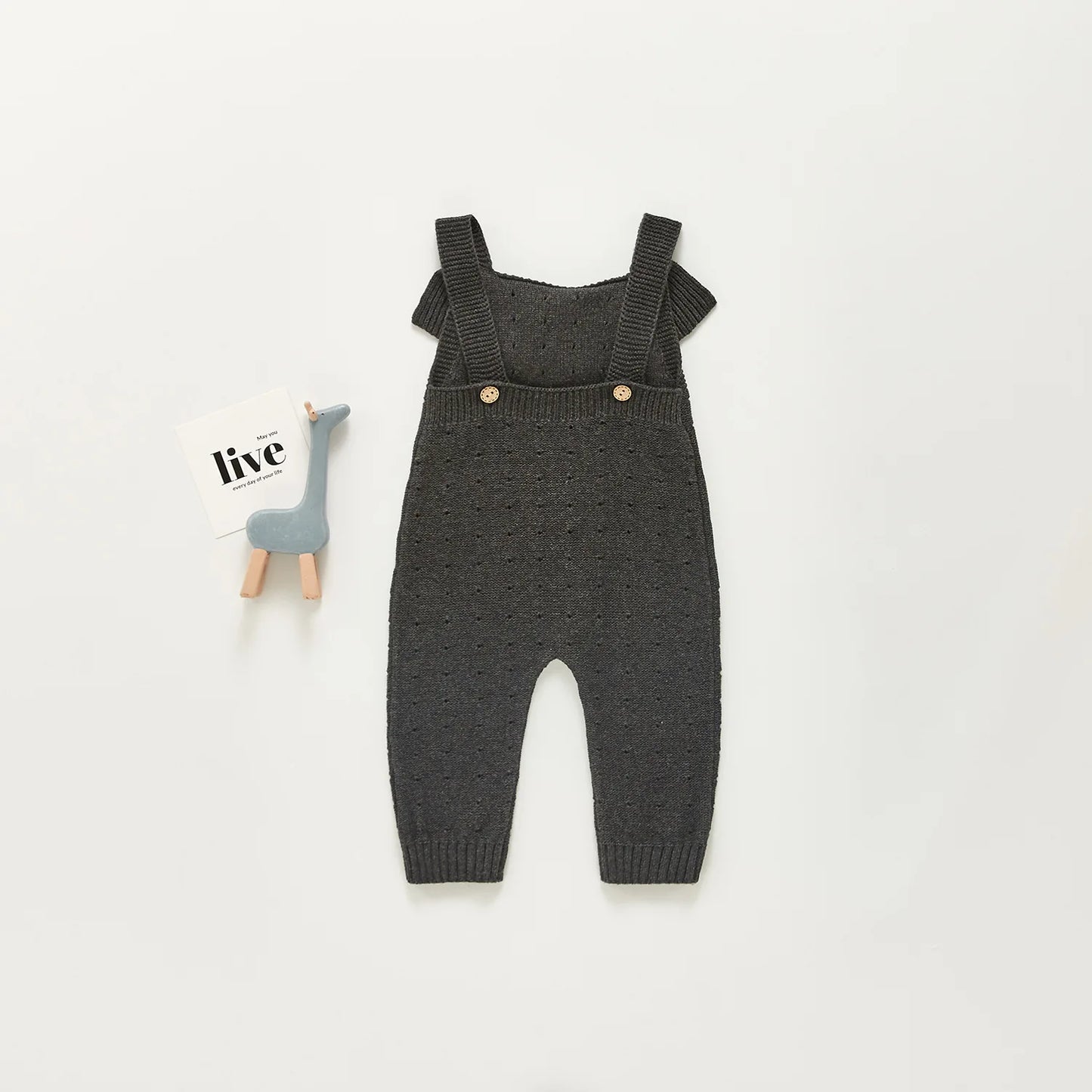 -ベビーサロペット ニット サスペンダージャンプスーツ 2カラー【mh0006146】 - mamahalo shop - サロペットパンツ・サスペンダーパンツ -  べビー服 - 子供服 - 男の子 - 女の子