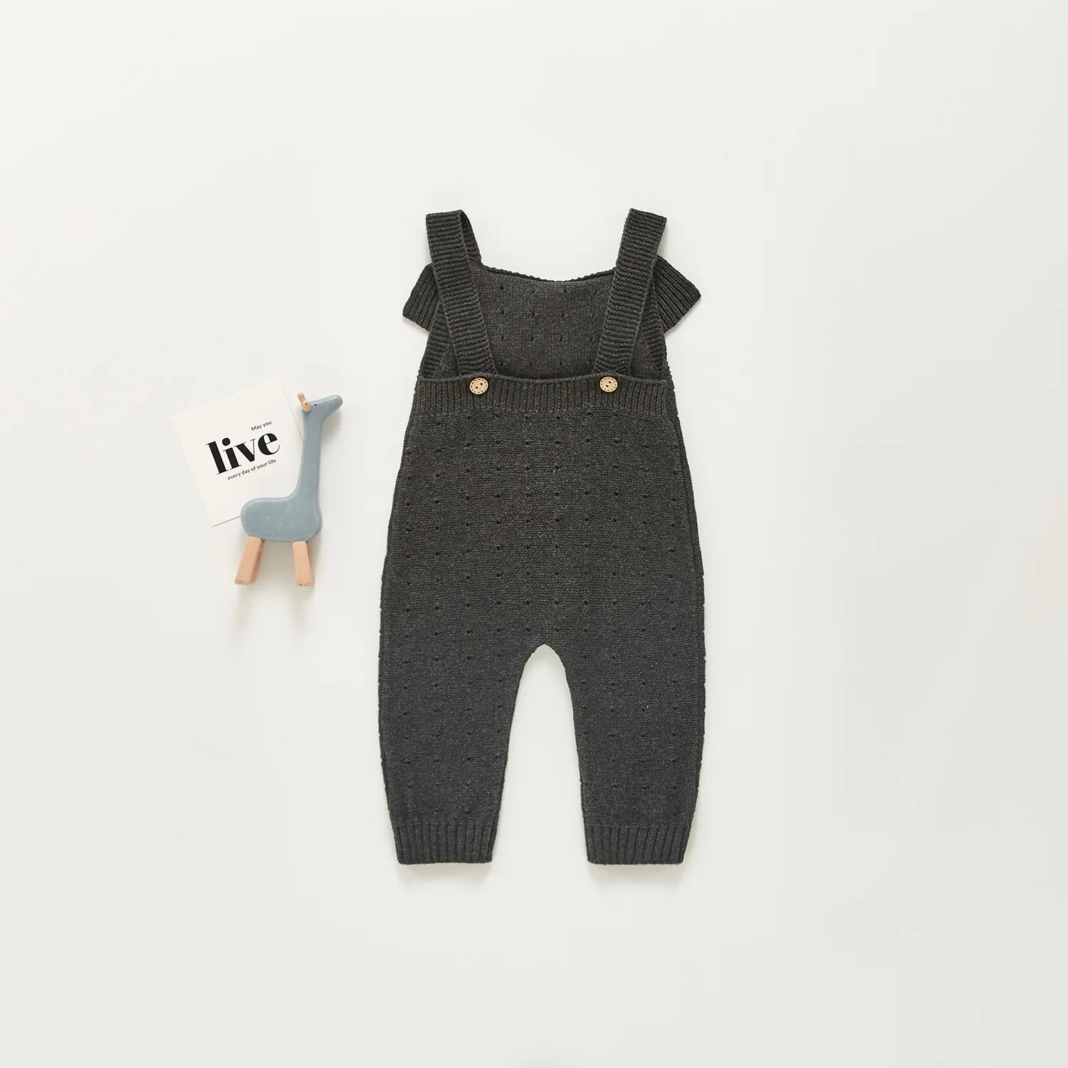 -ベビーサロペット ニット サスペンダージャンプスーツ 2カラー【mh0006146】 - mamahalo shop - サロペットパンツ・サスペンダーパンツ -  べビー服 - 子供服 - 男の子 - 女の子