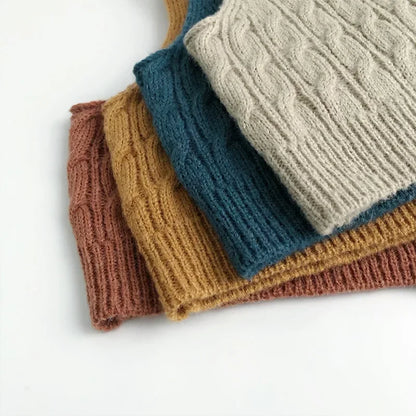 -キッズベスト ニット前あきショートジレベスト【mh0008953】 - mamahalo shop - ベスト -  べビー服 - 子供服 - 男の子 - 女の子