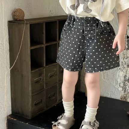 キッズパンツ ショートパンツ 水玉ドットプリント - mamahalo shop - ハーフパンツ・ショートパンツ - ベビー服 - 子供服 - 男の子 - 女の子