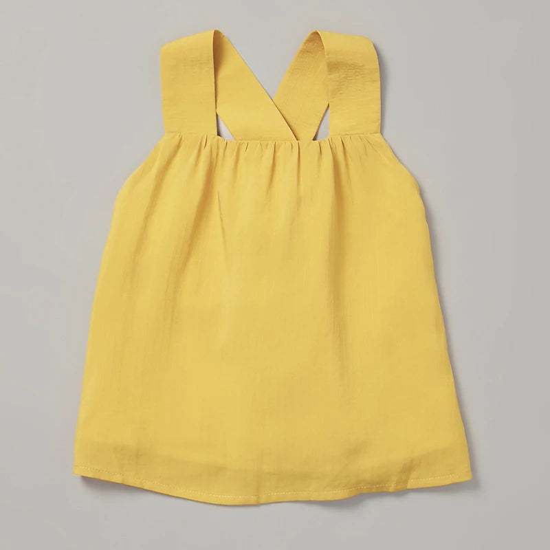 -キッズセットアップ 2点セット ノースリーブブラウス+ショートパンツ コットンリネン 2カラー【mh0006283】 - mamahalo shop - ノースリーブセットアップ -  べビー服 - 子供服 - 男の子 - 女の子