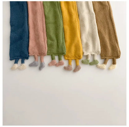 -ベビーマフラー 雲 クラウド 足つき ワンポイント スカーフ ユニセックス 男の子 女の子 子供服 - mamahalo shop - ネックウォーマー -  べビー服 - 子供服 - 男の子 - 女の子