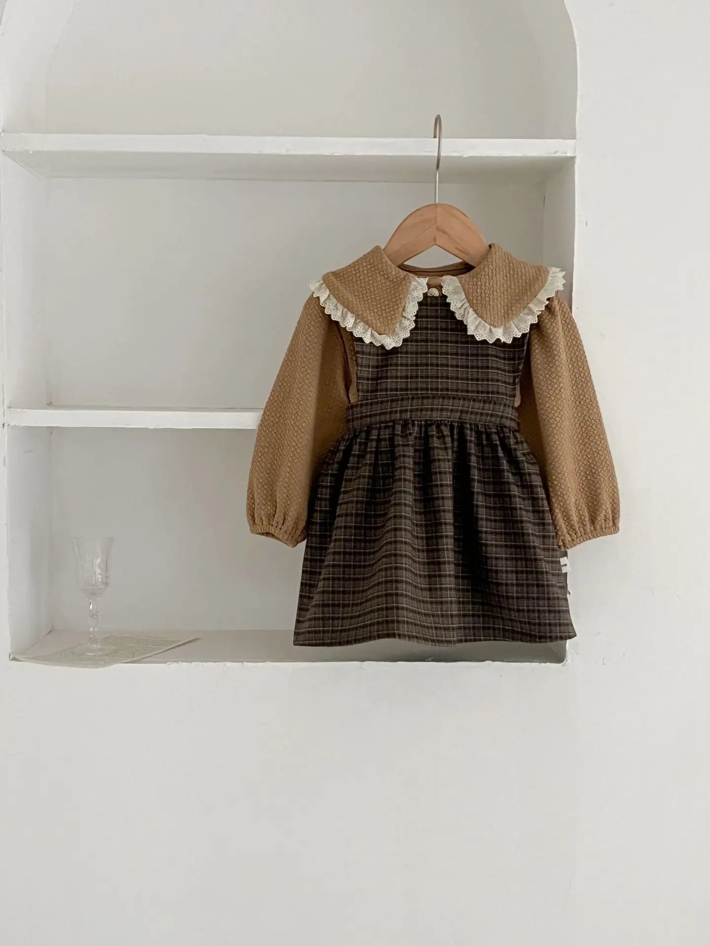 -ベビーロンパース/ワンピース/トップス ノースリーブ チェック - mamahalo shop - ノースリーブロンパース -  べビー服 - 子供服 - 男の子 - 女の子